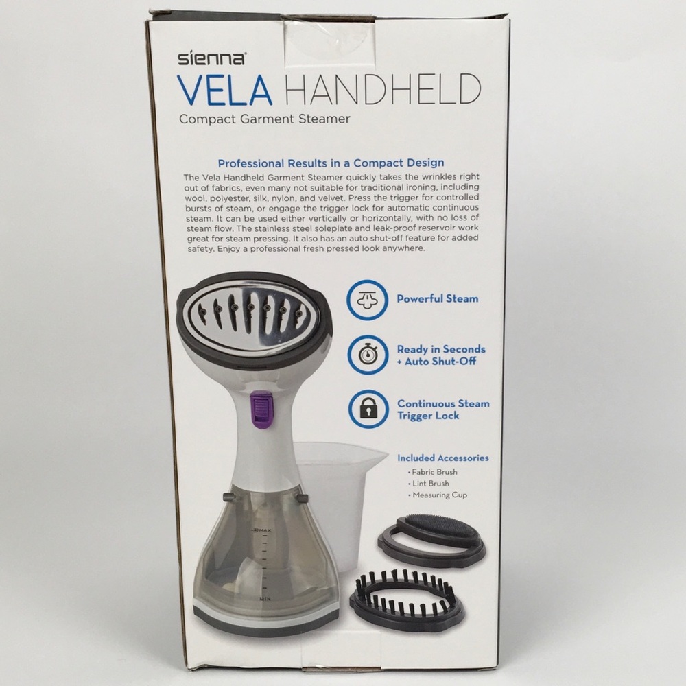 Sienna Vela Hand Held Portable Garment Steamer - Picture 3 of 4